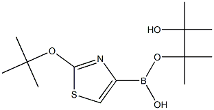 2-(TERT-BUTOXY)THIAZOLE-4-BORONIC ACID PINACOL ESTER Structure