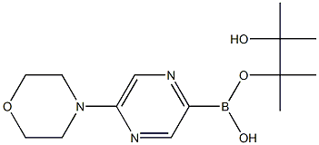 5-MORPHOLINOPYRAZINE-2-BORONIC ACID PINACOL ESTER Structure