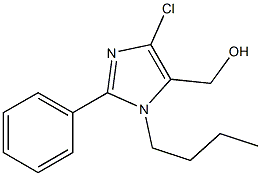 (1-BUTYL-4-CHLORO-2-PHENYL-1H-IMIDAZOL-5-YL)METHANOL 구조식 이미지