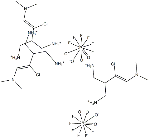 (2-CHLORO-3-DIMETHYLAMINO-ALLYLIDENE)-DIMETHYL-AMMONIUM HEXAFLUORO PHOSPHATE Structure