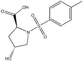 (4R)-4-HYDROXY-1-[(4-METHYLPHENYL)SULFONYL]-L-PROLINE 구조식 이미지