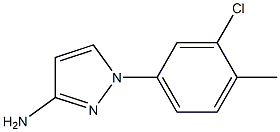 1-(3-CHLORO-4-METHYLPHENYL)-1H-PYRAZOL-3-AMINE 구조식 이미지