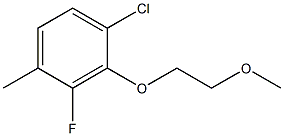 1-CHLORO-3-FLUORO-2-(2-METHOXY-ETHOXY)-4-METHYL-BENZENE 구조식 이미지