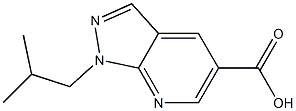 1-ISOBUTYL-1H-PYRAZOLO[3,4-B]PYRIDINE-5-CARBOXYLIC ACID Structure