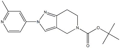 2-(2-METHYL-PYRIDIN-4-YL)-2,4,6,7-TETRAHYDRO-PYRAZOLO[4,3-C]PYRIDINE-5-CARBOXYLIC ACID TERT-BUTYL ESTER Structure