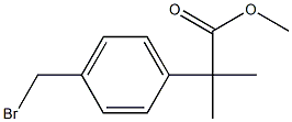 2-(4-BROMOMETHYL-PHENYL)-2-METHYL-PROPIONIC ACID METHYL ESTER 구조식 이미지