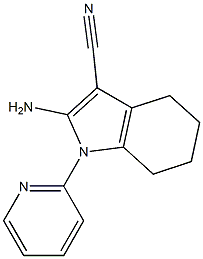 2-AMINO-1-PYRIDIN-2-YL-4,5,6,7-TETRAHYDRO-1H-INDOLE-3-CARBONITRILE 구조식 이미지