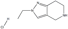 2-ETHYL-4,5,6,7-TETRAHYDRO-2H-PYRAZOO[4,3-C]PYRIDINE HYDROCHLORIDE 구조식 이미지