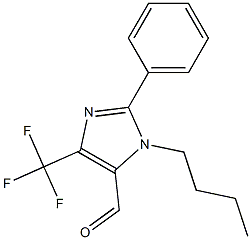 3-BUTYL-2-PHENYL-5-TRIFLUOROMETHYL-3H-IMIDAZOLE-4-CARBALDEHYDE 구조식 이미지