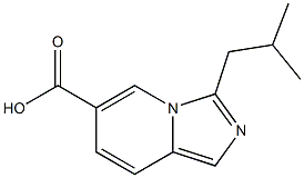 3-ISOBUTYLIMIDAZO[1,5-A]PYRIDINE-6-CARBOXYLIC ACID 구조식 이미지