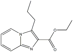 3-PROPYL-IMIDAZO[1,2-A]PYRIDINE-2-CARBOXYLIC ACID ETHYL ESTER Structure