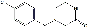 4-(4-CHLOROBENZYL)PIPERAZIN-2-ONE Structure