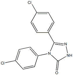 4,5-BIS(4-CHLOROPHENYL)-2,4-DIHYDRO-3H-1,2,4-TRIAZOL-3-ONE Structure