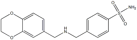 4-{[(2,3-DIHYDRO-BENZO[1,4]DIOXIN-6-YLMETHYL)AMINO]-METHYL}BENZENESULFONAMIDE Structure