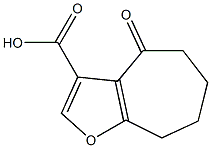 4-OXO-5,6,7,8-TETRAHYDRO-4H-CYCLOHEPTA[B]FURAN-3-CARBOXYLIC ACID 구조식 이미지