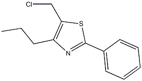 5-(CHLOROMETHYL)-2-PHENYL-4-PROPYL-1,3-THIAZOLE 구조식 이미지