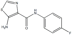 5-AMINO-N-(4-FLUOROPHENYL)-1,3-THIAZOLE-4-CARBOXAMIDE Structure