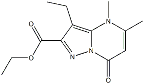 ETHYL 3-ETHYL-4,5-DIMETHYL-7-OXO-4,7-DIHYDROPYRAZOLO[1,5-A]PYRIMIDINE-2-CARBOXYLATE 구조식 이미지