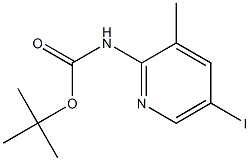 2-(tert-Butoxycarbonylamino)-5-iodo-3-methylpyridine Structure