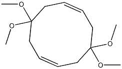 4,4,9,9-tetramethoxycyclodeca-1,6-diene Structure