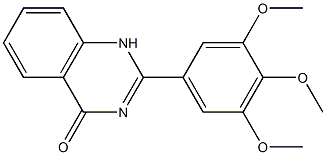 2-(3,4,5-trimethoxyphenyl)-1,4-dihydroquinazolin-4-one 구조식 이미지