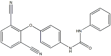 N-[4-(2,6-dicyanophenoxy)phenyl]-N'-phenylurea 구조식 이미지