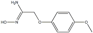 N'-hydroxy-2-(4-methoxyphenoxy)ethanimidamide 구조식 이미지