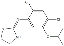 2,4-dichloro-5-isopropoxy-N-(1,3-thiazolan-2-yliden)aniline Structure