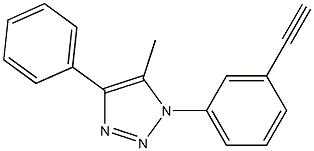 1-(3-eth-1-ynylphenyl)-5-methyl-4-phenyl-1H-1,2,3-triazole Structure