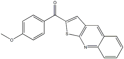 (4-methoxyphenyl)(thieno[2,3-b]quinolin-2-yl)methanone 구조식 이미지