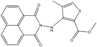 methyl 3-[(1,3-dioxo-2,3-dihydro-1H-benzo[de]isoquinolin-2-yl)amino]-4-meth ylthiophene-2-carboxylate 구조식 이미지