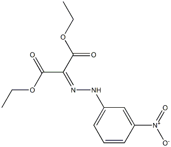 diethyl 2-[2-(3-nitrophenyl)hydrazono]malonate Structure