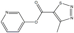 3-pyridyl 4-methyl-1,2,3-thiadiazole-5-carboxylate Structure