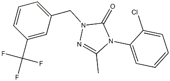 4-(2-chlorophenyl)-5-methyl-2-[3-(trifluoromethyl)benzyl]-2,4-dihydro-3H-1,2,4-triazol-3-one Structure