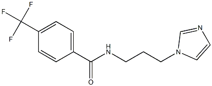 N-[3-(1H-imidazol-1-yl)propyl]-4-(trifluoromethyl)benzenecarboxamide 구조식 이미지