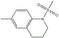 6-methyl-1-(methylsulfonyl)-1,2,3,4-tetrahydroquinoline Structure