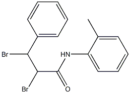 2,3-dibromo-N-(2-methylphenyl)-3-phenylpropanamide Structure