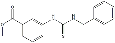 methyl 3-{[(benzylamino)carbothioyl]amino}benzoate 구조식 이미지