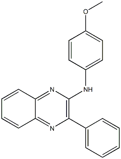 N2-(4-methoxyphenyl)-3-phenylquinoxalin-2-amine Structure