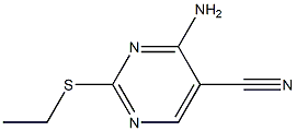 4-amino-2-(ethylsulfanyl)-5-pyrimidinecarbonitrile Structure