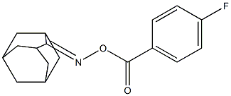 2-{[(4-fluorobenzoyl)oxy]imino}adamantane Structure