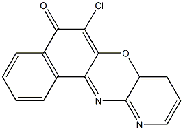 6-chloro-5H-naphtho[2,1-b]pyrido[2,3-e][1,4]oxazin-5-one 구조식 이미지