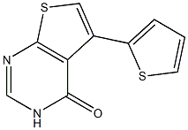 5-(2-thienyl)-3,4-dihydrothieno[2,3-d]pyrimidin-4-one Structure