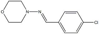 N4-(4-chlorobenzylidene)morpholin-4-amine 구조식 이미지