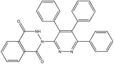 2-(4,5,6-triphenylpyridazin-3-yl)-1,2,3,4-tetrahydrophthalazine-1,4-dione Structure