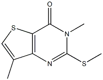 3,7-dimethyl-2-(methylthio)-3,4-dihydrothieno[3,2-d]pyrimidin-4-one 구조식 이미지