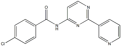 4-chloro-N-[2-(3-pyridinyl)-4-pyrimidinyl]benzenecarboxamide Structure