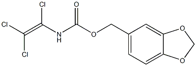 1,3-benzodioxol-5-ylmethyl N-(1,2,2-trichlorovinyl)carbamate Structure