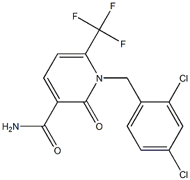 1-(2,4-dichlorobenzyl)-2-oxo-6-(trifluoromethyl)-1,2-dihydro-3-pyridinecarboxamide Structure