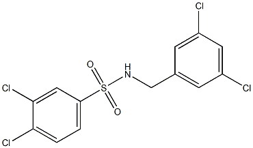 N1-(3,5-dichlorobenzyl)-3,4-dichlorobenzene-1-sulfonamide Structure